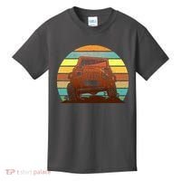 Retro Off Road Truck 4x4 Sunset Kids T-Shirt thumb 0