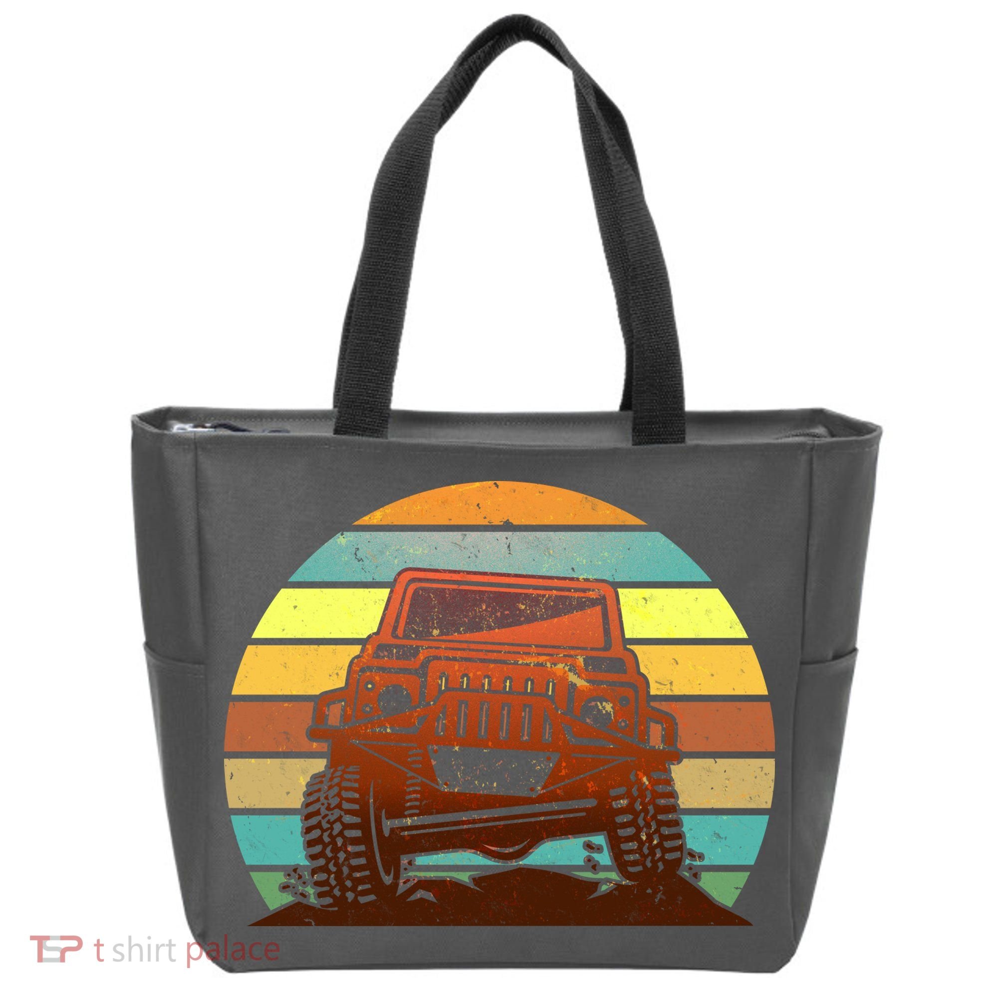 Retro Off Road Truck 4x4 Sunset Tote Bag
