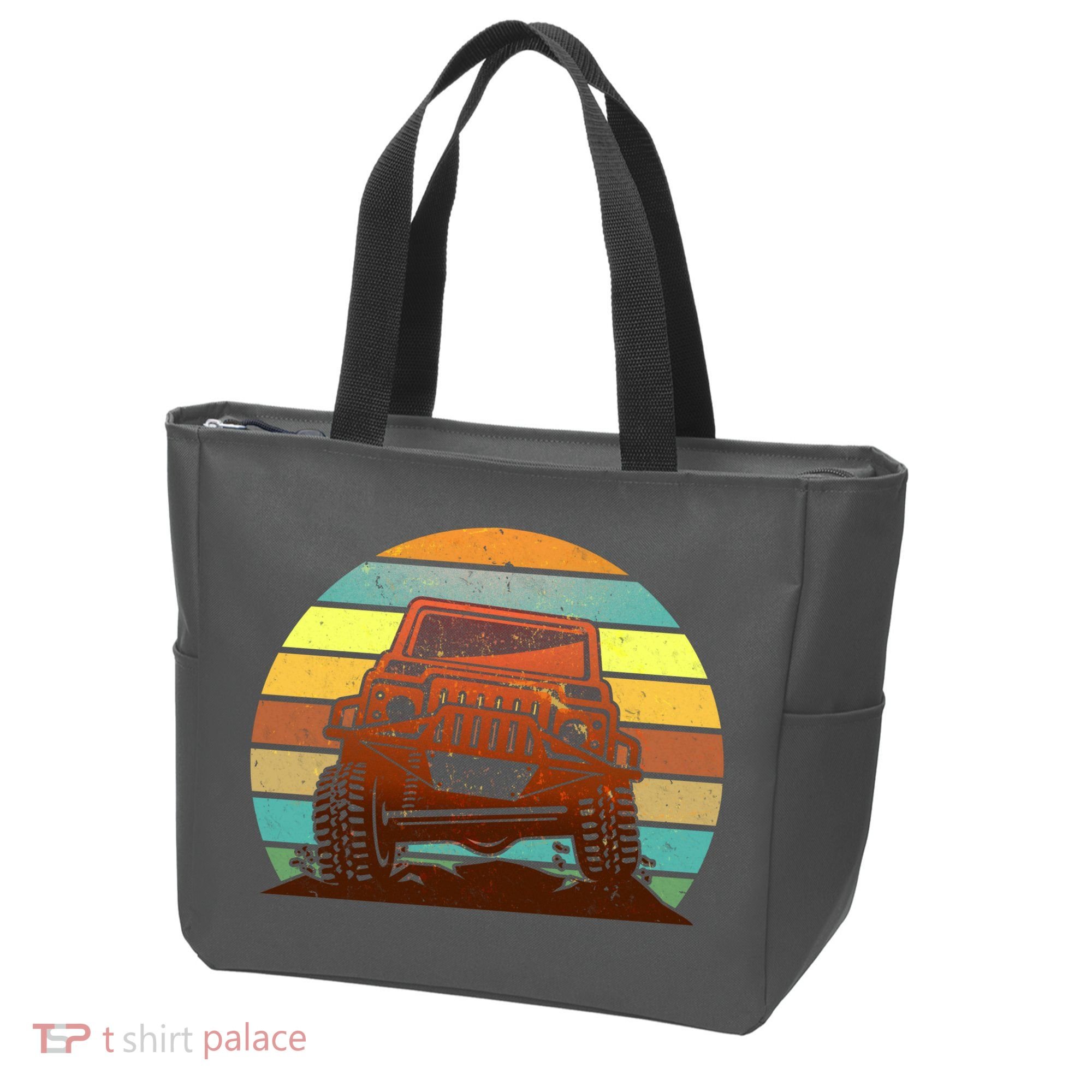 Retro Off Road Truck 4x4 Sunset Tote Bag