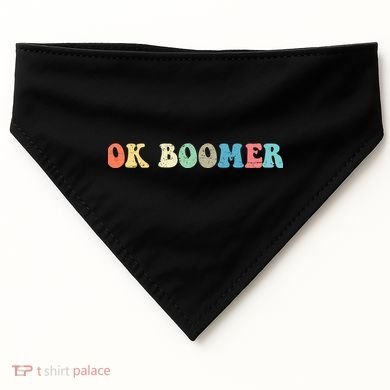 Retro Ok Boomer USA-Made Doggie Bandana