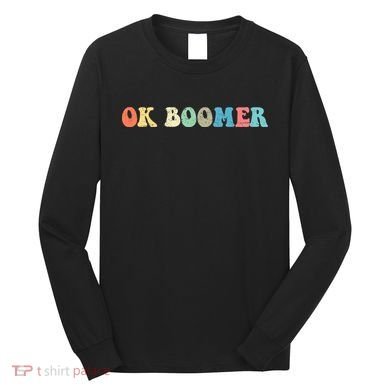 Retro Ok Boomer Long Sleeve Shirt