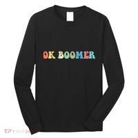 Retro Ok Boomer Long Sleeve Shirt thumb 0