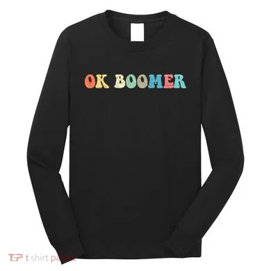 Retro Ok Boomer Long Sleeve Shirt