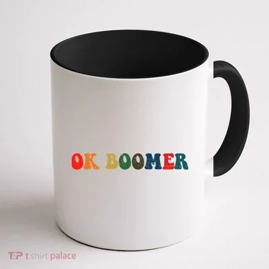 Retro Ok Boomer Coffee Mug back