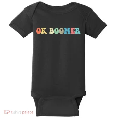 Retro Ok Boomer Baby Bodysuit