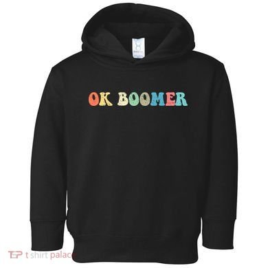 Retro Ok Boomer Toddler Hoodie