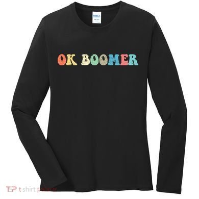 Retro Ok Boomer Women's Long Sleeve Shirt