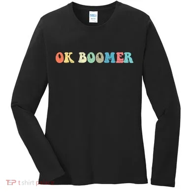 Retro Ok Boomer Women's Long Sleeve Shirt