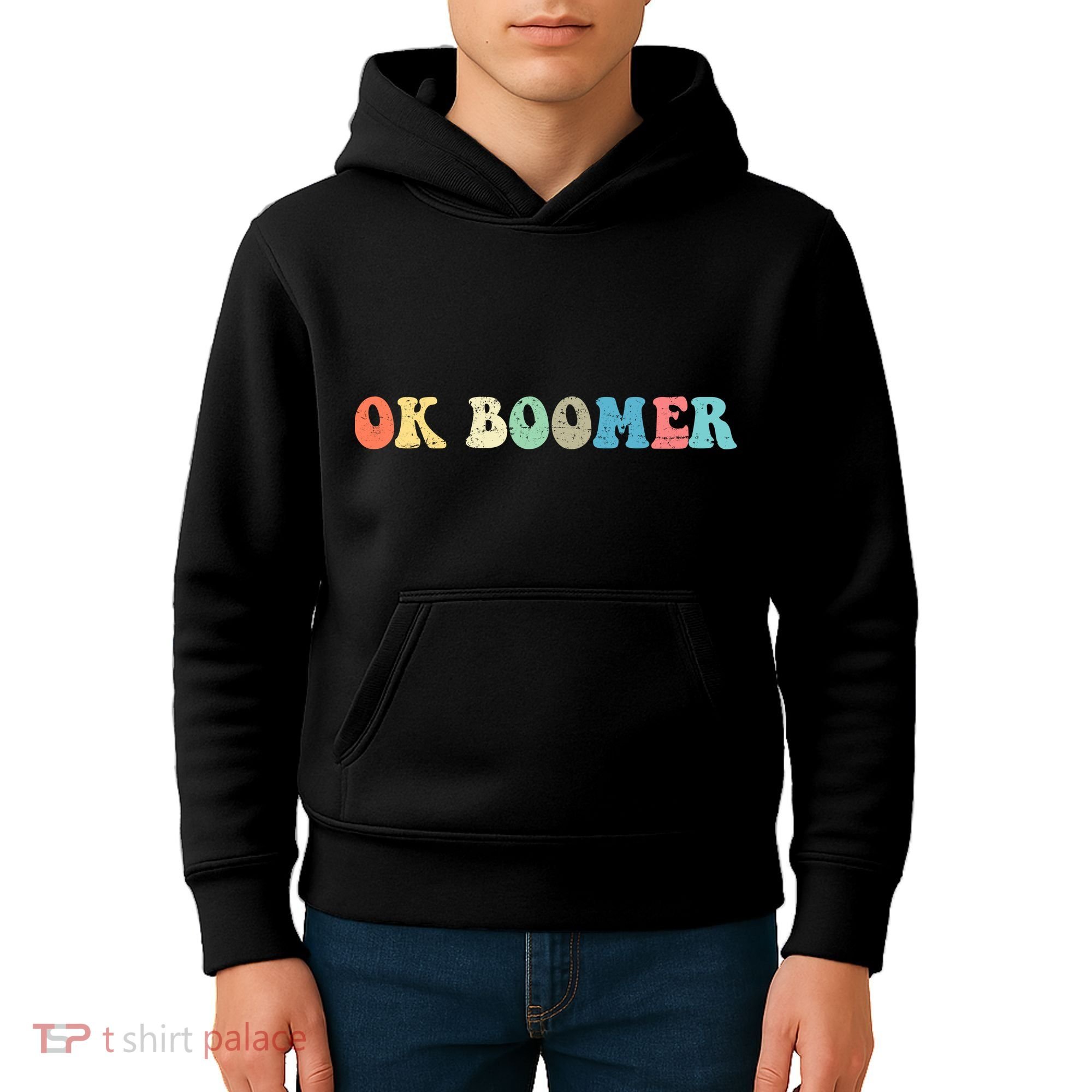 Retro Ok Boomer Kids Hoodie