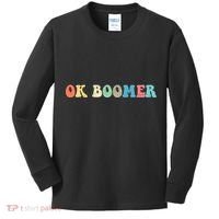 Retro Ok Boomer Kids Long Sleeve Shirt thumb 0