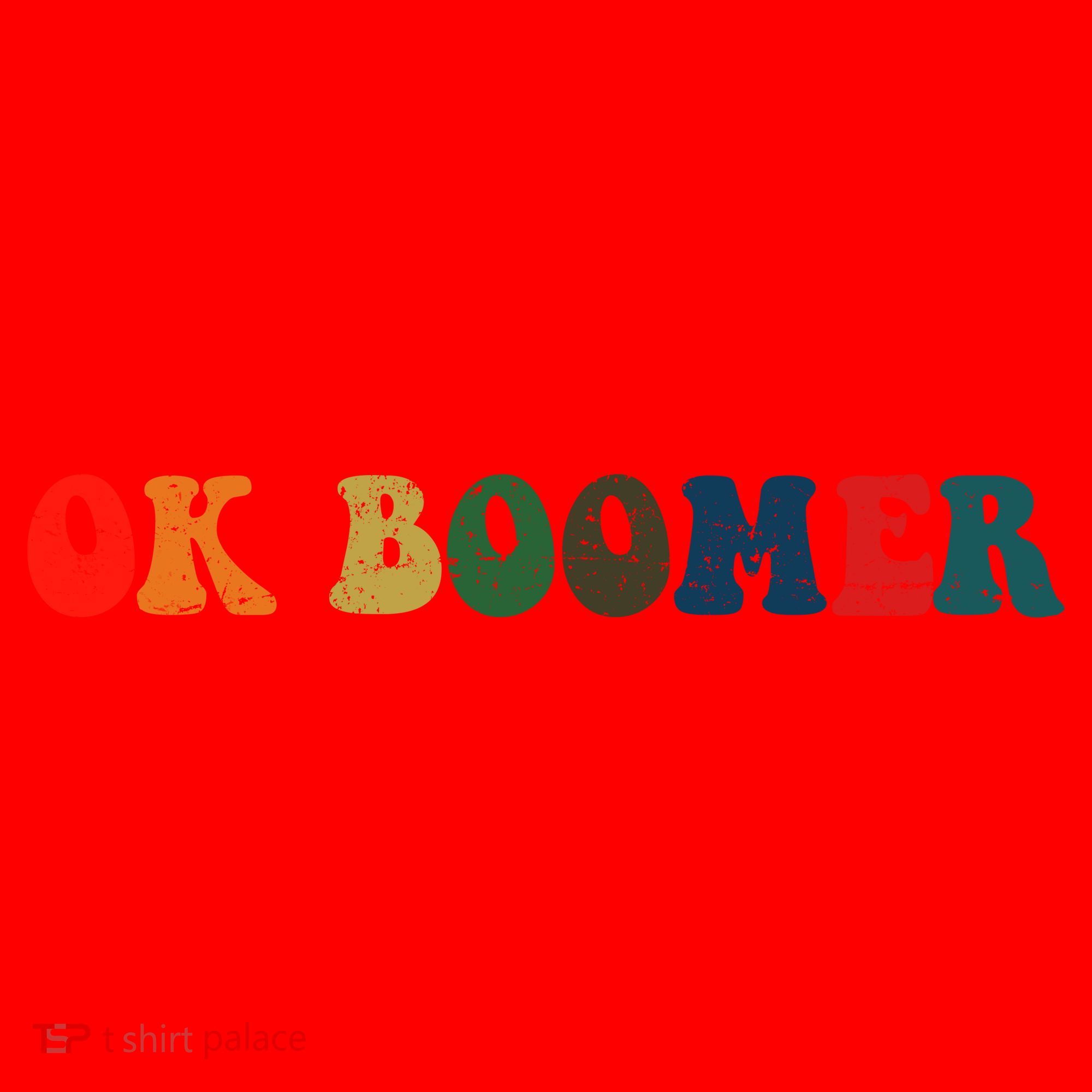Retro Ok Boomer Santa Hat