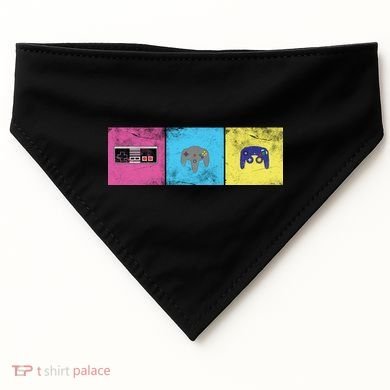 Retro Old School Gamer USA-Made Doggie Bandana