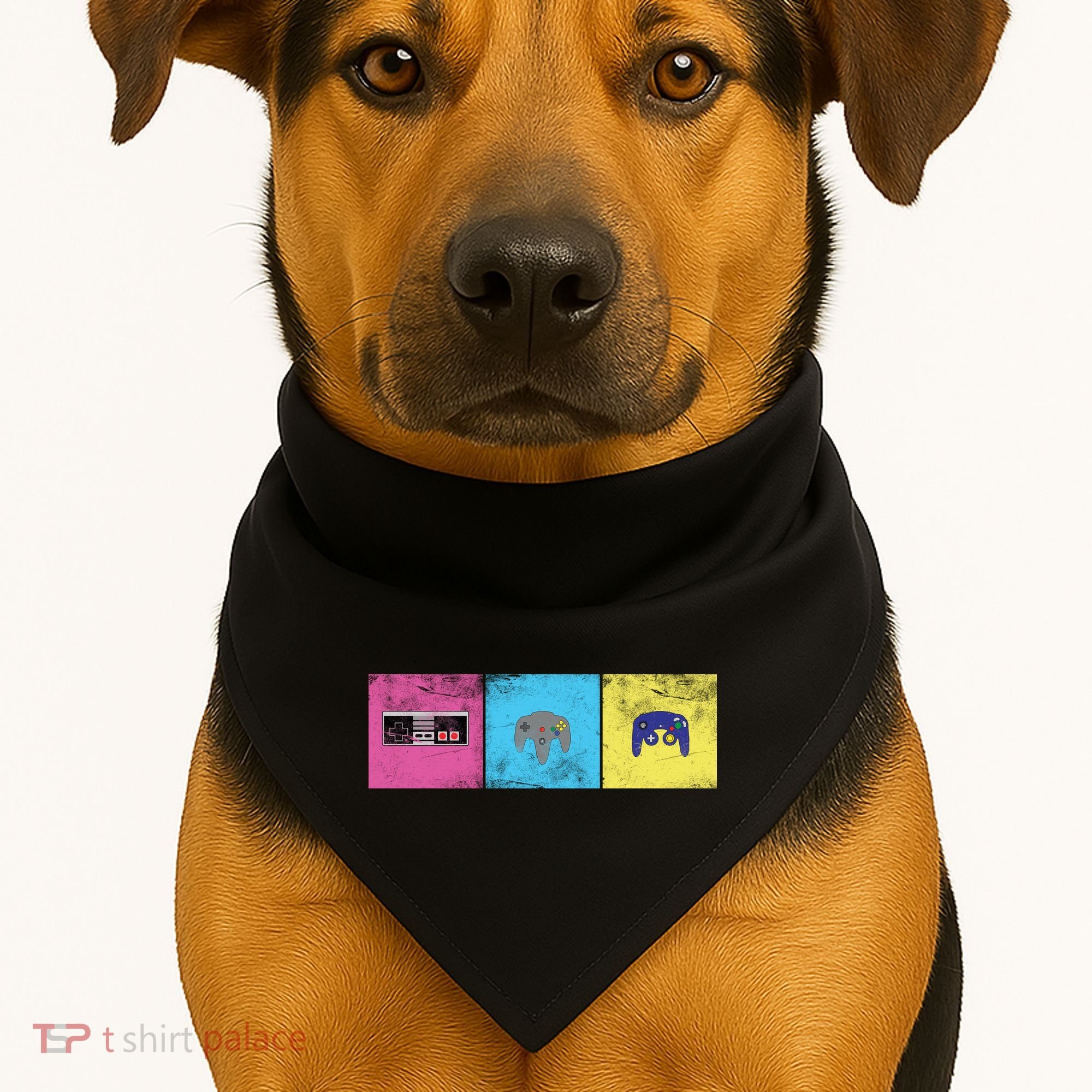 Retro Old School Gamer USA-Made Doggie Bandana