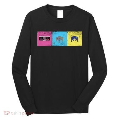 Retro Old School Gamer Long Sleeve Shirt