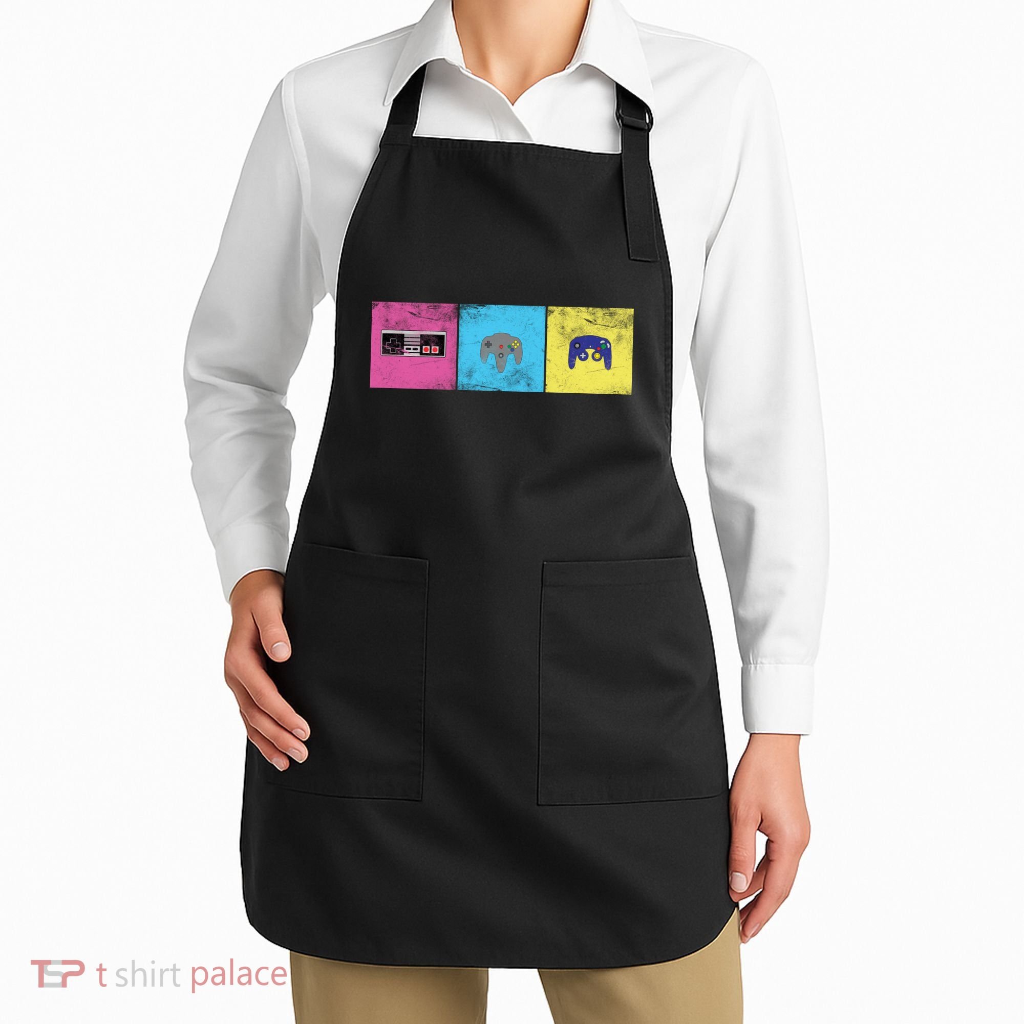 Retro Old School Gamer Apron