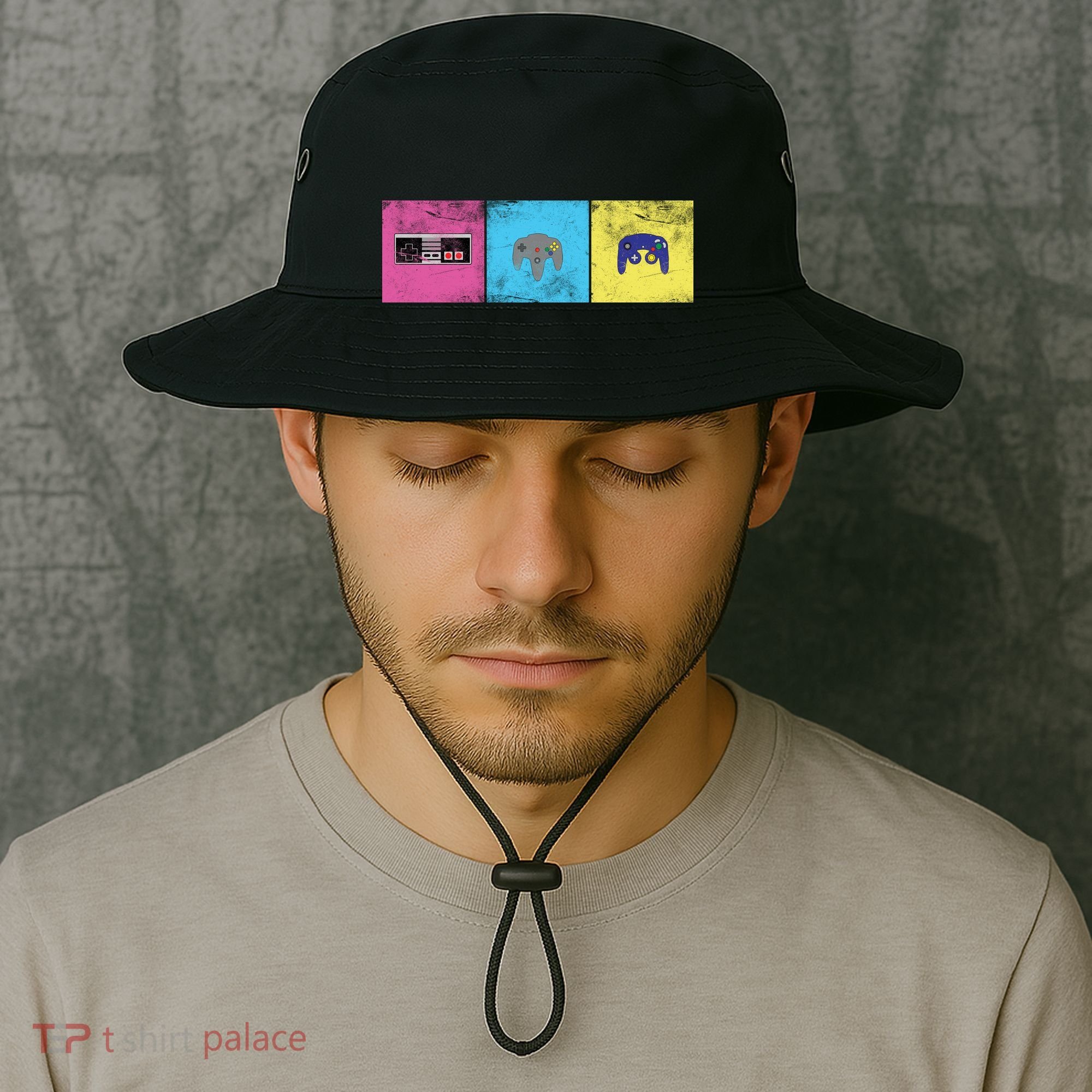 Retro Old School Gamer Bucket Hat
