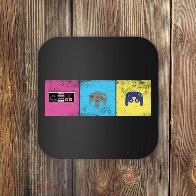 Retro Old School Gamer Coaster