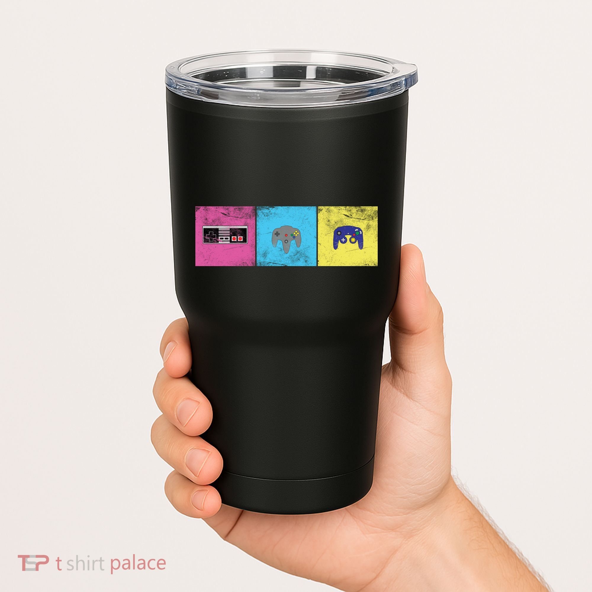Retro Old School Gamer Tumbler