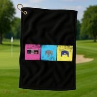 Retro Old School Gamer Golf Towel thumb 1