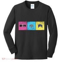 Retro Old School Gamer Kids Long Sleeve Shirt thumb 0