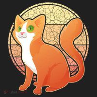 Retro Orange Cat Women's Sweatshirt thumb 2