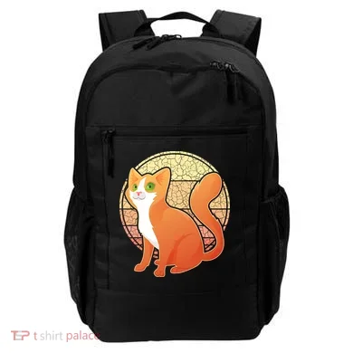 Retro Orange Cat Backpack
