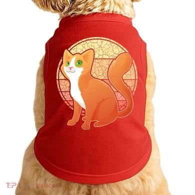 Retro Orange Cat Doggie Tank