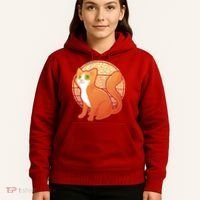 Retro Orange Cat Hoodie thumb 5