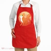 Retro Orange Cat Apron thumb 2