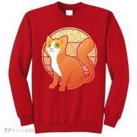 Retro Orange Cat Sweatshirt thumb 0