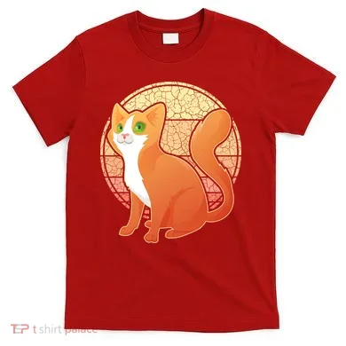 Retro Orange Cat T-Shirt