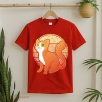 Retro Orange Cat T-Shirt thumb 2