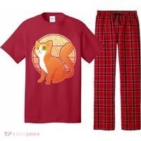 Retro Orange Cat Pajama Set thumb 0
