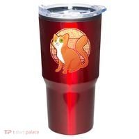 Retro Orange Cat Tumbler thumb 0