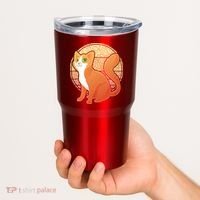 Retro Orange Cat Tumbler thumb 2