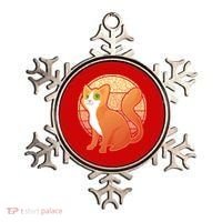 Retro Orange Cat Ornament thumb 0
