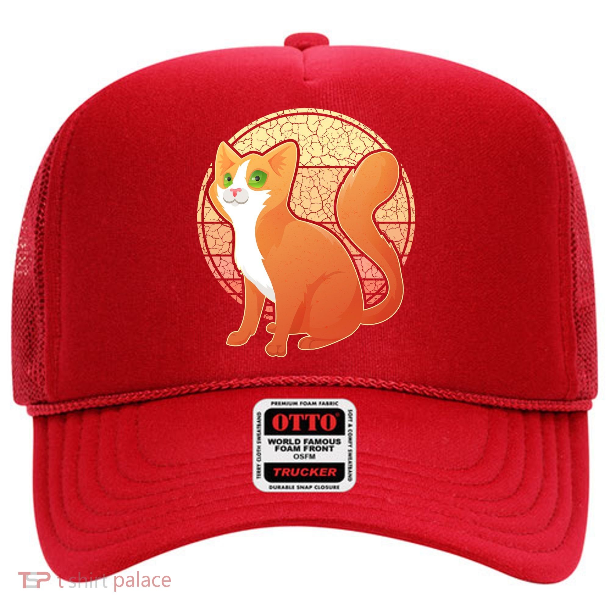 Retro Orange Cat Hat