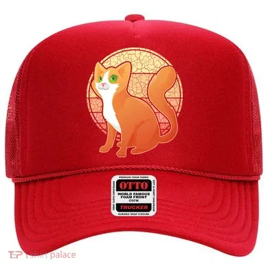 Retro Orange Cat Hat