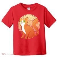 Retro Orange Cat Toddler T-Shirt thumb 0