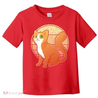 Retro Orange Cat Toddler T-Shirt