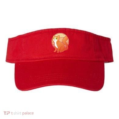 Retro Orange Cat Visor