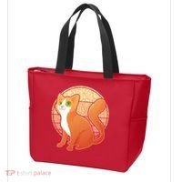 Retro Orange Cat Tote Bag thumb 3
