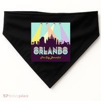 Retro Orlando Florida USA-Made Doggie Bandana thumb 0