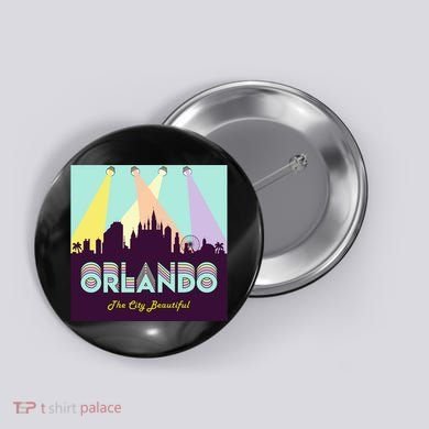 Retro Orlando Florida Button