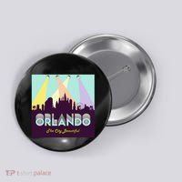 Retro Orlando Florida Button thumb 0