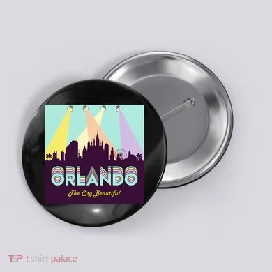 Retro Orlando Florida Button