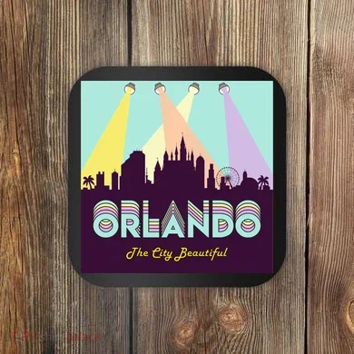 Retro Orlando Florida Coaster