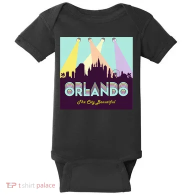 Retro Orlando Florida Baby Bodysuit