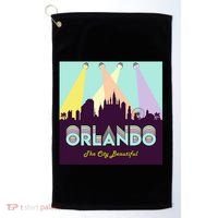 Retro Orlando Florida Golf Towel thumb 0