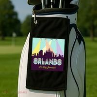 Retro Orlando Florida Golf Towel thumb 2